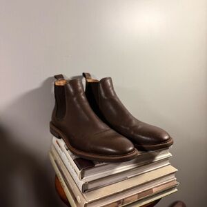 Black Brown Black Crown 1826 Dark Brown Leather Men’s Ankle Boots